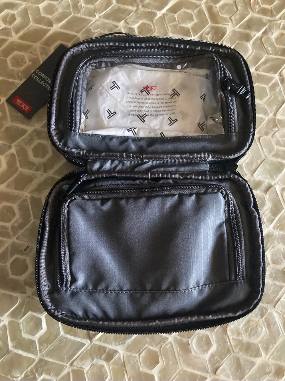 NEW!  Tumi Alpha Split travel kit